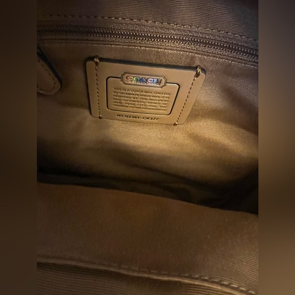 Coach Mini Court Backpack In Rainbow Signature Canvas - Picture 8 of 8